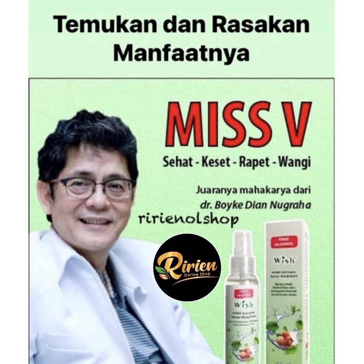 Wish Intimate Spray Manjakani Dokter Boyke 1 ml Semprotan Perawatan Kewanitaan Rapet Merapatkan Miss
