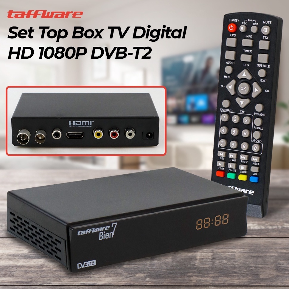 Set Top Box TV Digital Bien7 GX671 HD 18P DVBT2 GX671 STB Analog Tabung LED Jadul Polytron LG Sharp 