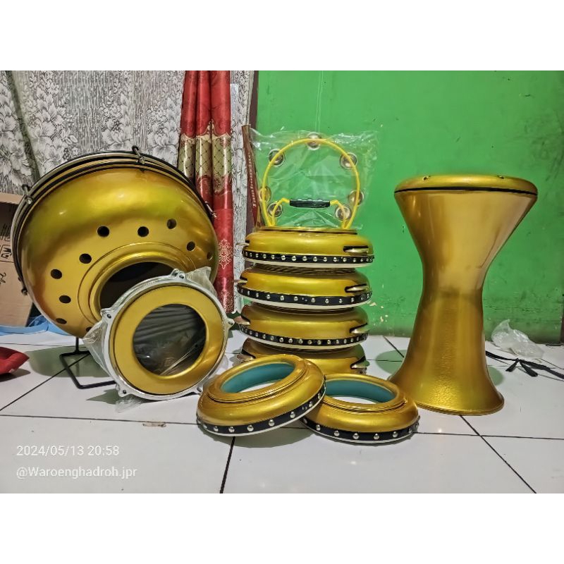 Alat Hadroh Fullset Lengkap GOLD |PREMIUMJEPARA