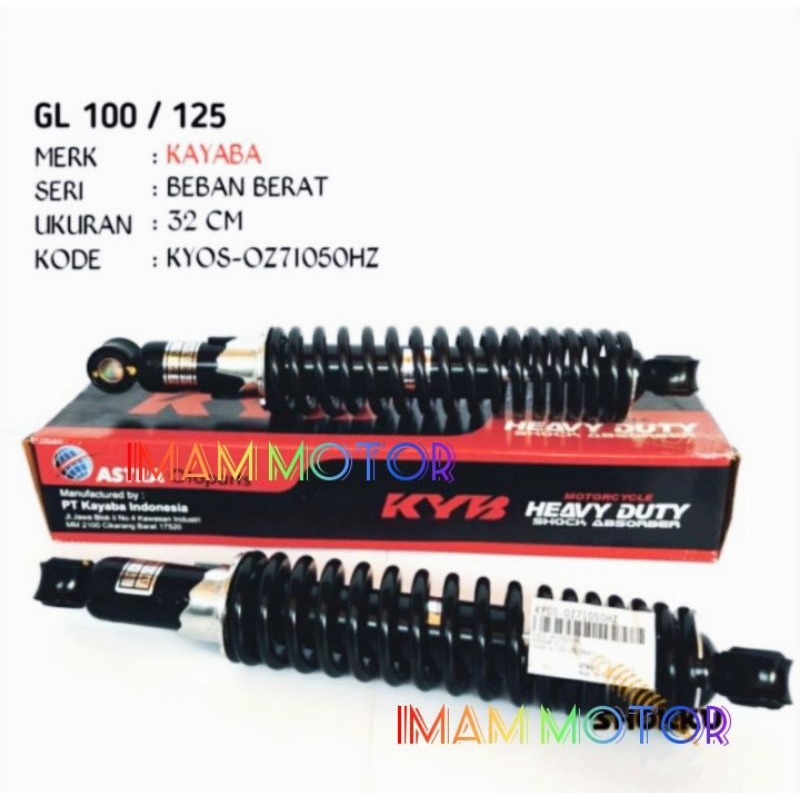 shock belakang kyb heavy duty GL 100 ukuran 320mm