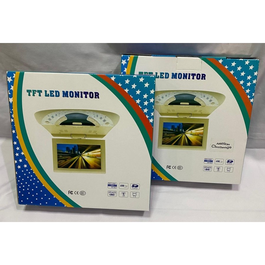 TV Mobil TV Plafon TV Roof 9'' inch TFT LED MONITOR American Challenge