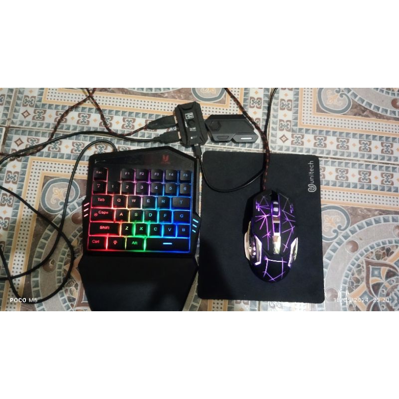 keyboard mouse gaming RGB dua converter mix se dan mi pro