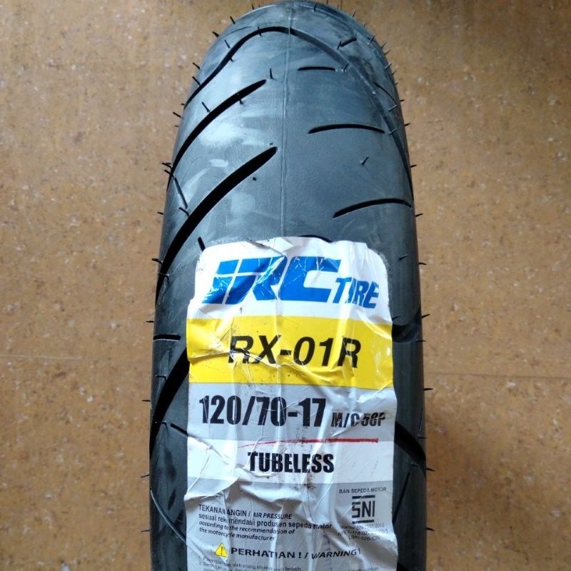 Ban Luar Tubles IRC Ring 17 120 70 RX01R Ban Motor IRC Tire 120/70-17 RX 01-R Ring17 Tubeless Road W