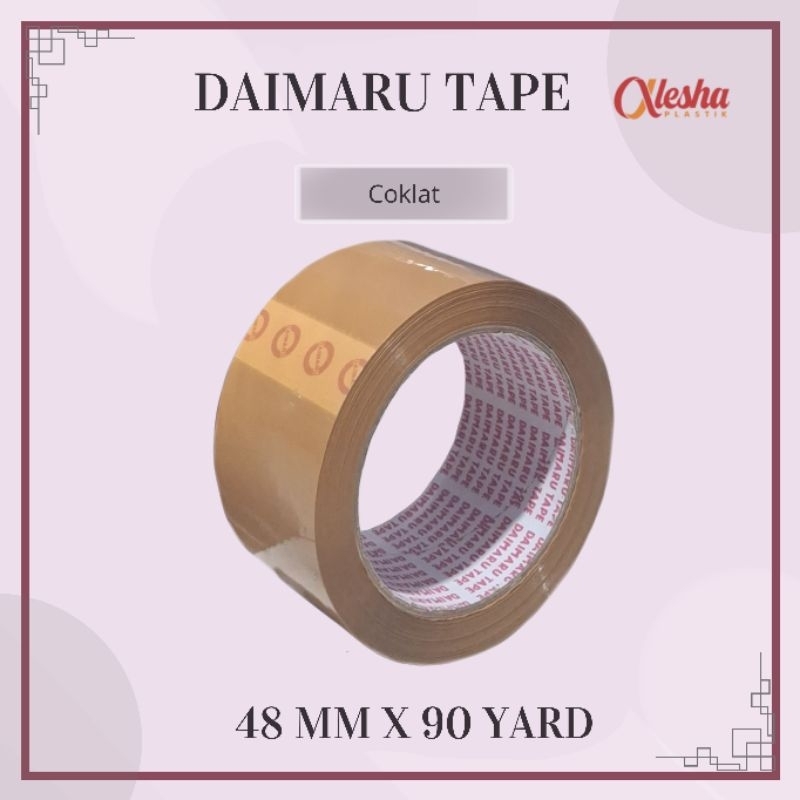 

Lakban Daimaru Coklat ukuran 48 MM X 90 YARD (harga per 1 roll)