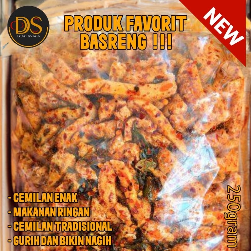 

BASRENG MURAH || 250Gram || BELEDAG || KRIUK GURIH || MAKANAN RINGAN || CEMILAN || PEDAS || KHAS SUNDA