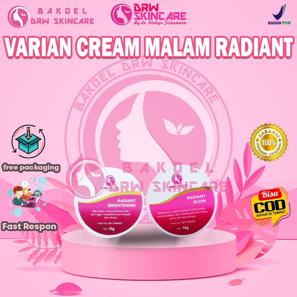 CREAM MALAM RADIANT BRIGHTENING GLOWING DRW SKINCARE ORIGINAL BPOM