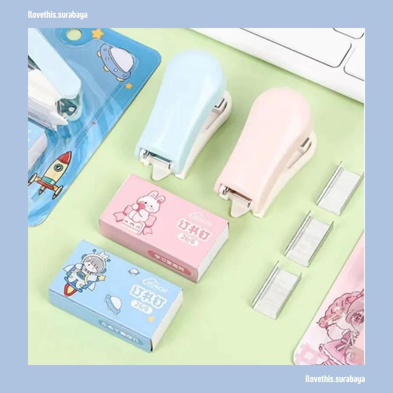 

STAPLES MINI + ISI | STAPLER MINI LUCU KARAKTER
