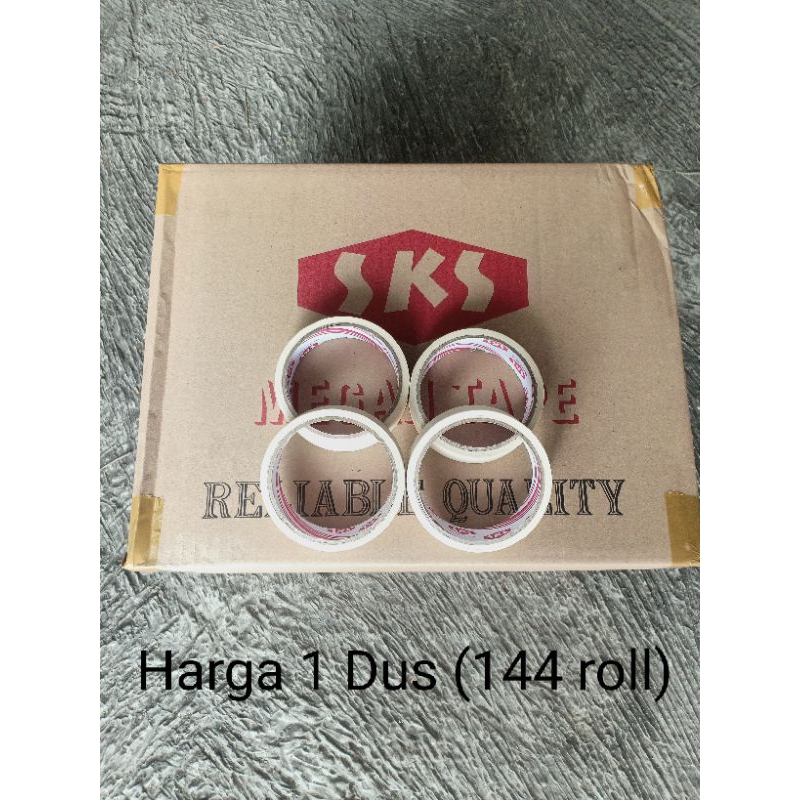 

Masking Tape SKS 24mmx12 meter Lakban Kertas SKS 1 inci & 2 inci x 12 meter Harga per dus