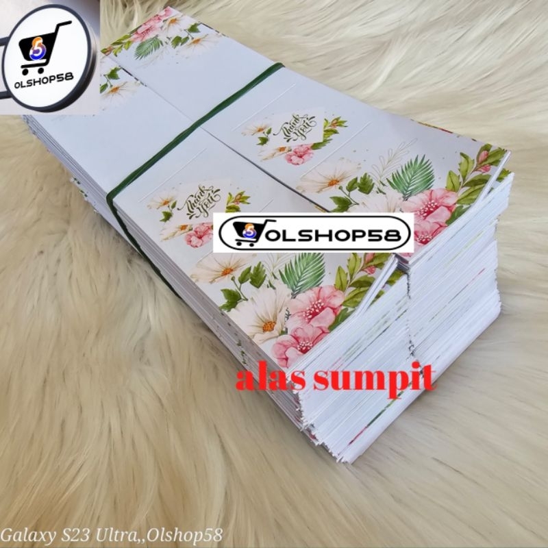 ( isi 100lembar) kertas alas shabby sumpit stenlis dll