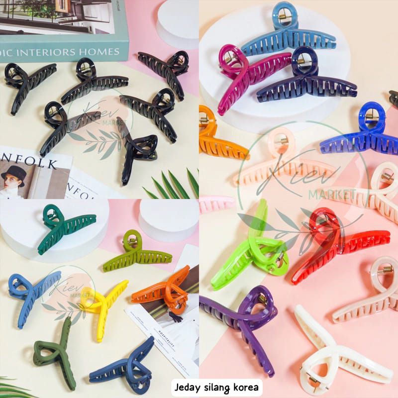 Jepit Rambut Wanita Salon Silang Korea Jedai Aksesoris Trendy Fashion