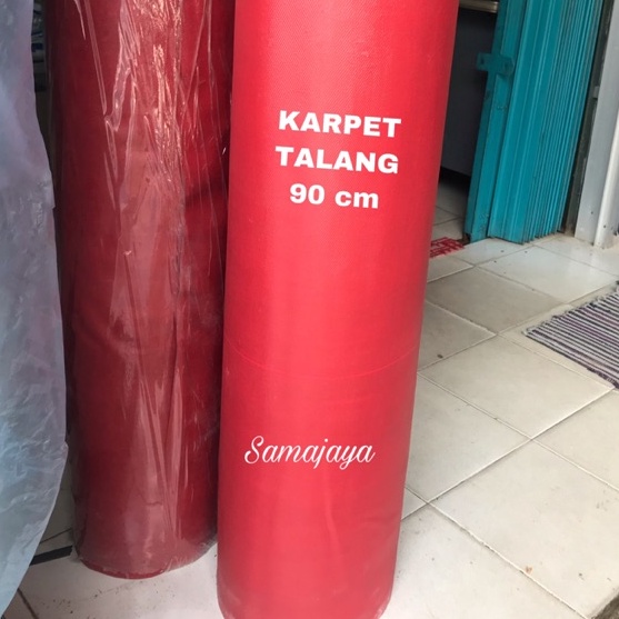 DiSkon  Karpet Talang Merah 9 cm  Karpet talang Merah Hitam