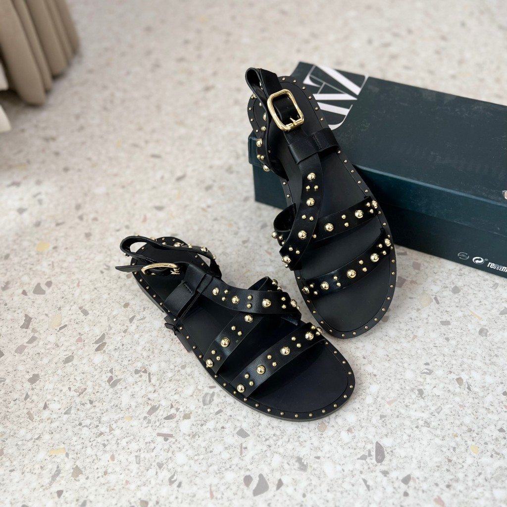 Z91442 SANDAL FLAT WANITA ZARA ORIGINAL