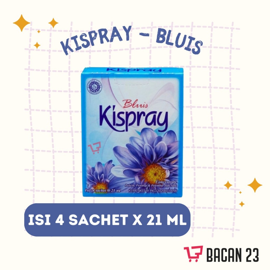 Kispray Bluis Concentrate (4 Sachet x 21 ml) Kispray Sachetan