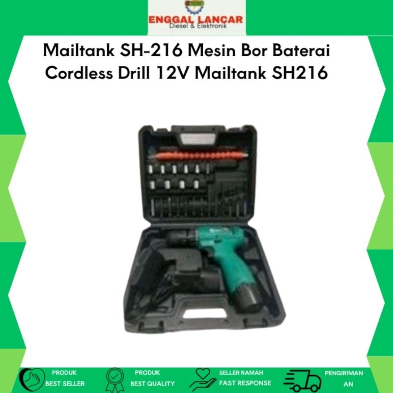 Mailtank SH-216 Mesin Bor Baterai Cordless Drill 12V Mailtank SH216