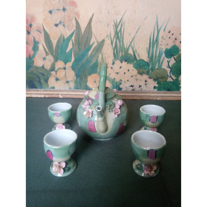 set poci tea keramik pajangan