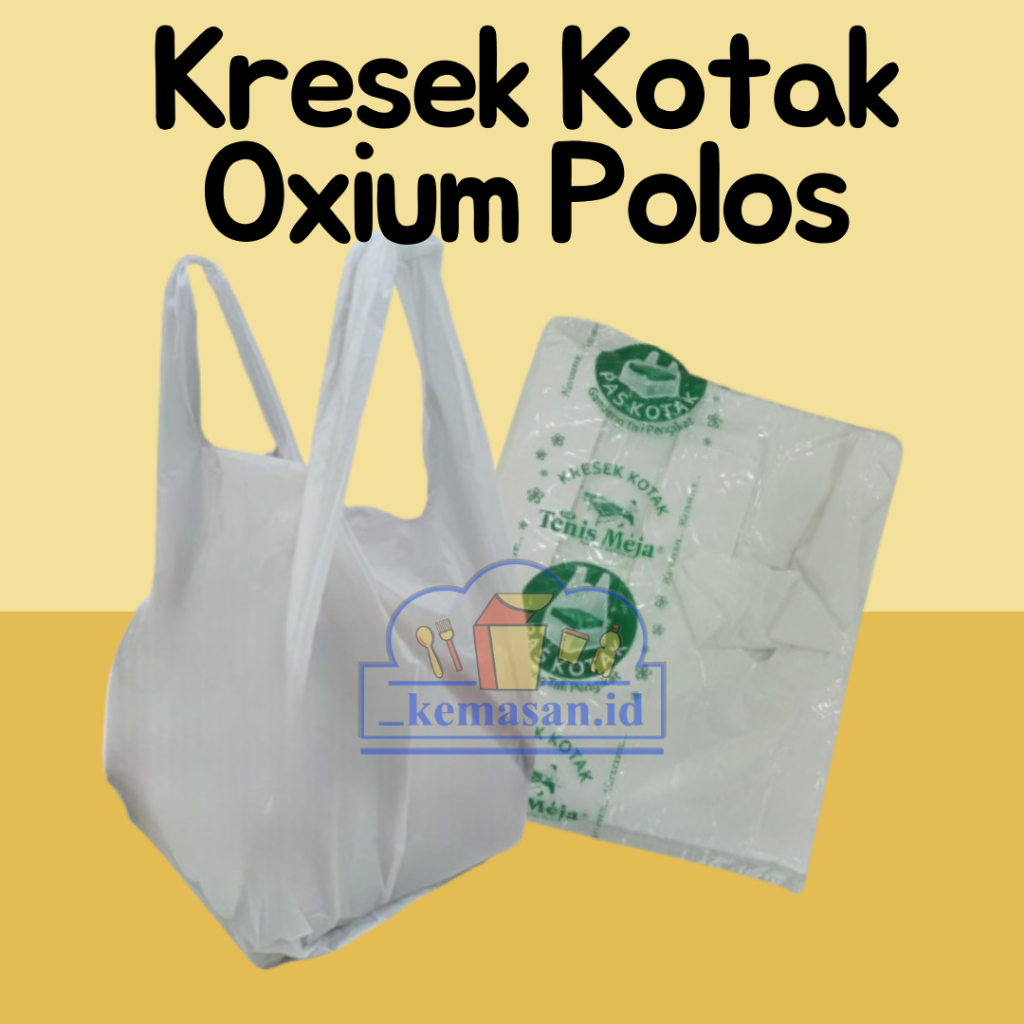 KRESEK KOTAK OXIUM POLOS 24.5X54X0.025 ISI 50LEMBAR
