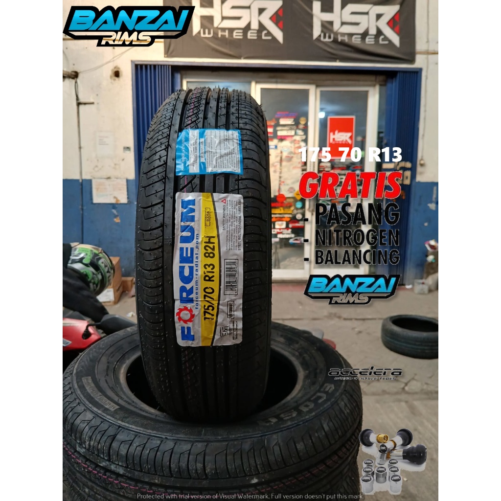 Ban Mobil Ring 13 Ukuran 175 70 R13 Merek Forceum Ecossa Ban Mobil Tubles R 13
