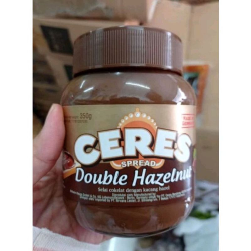 

Ceres Choco spread Double Hazelnut 350gr/Ceres selai Coklat Hazelnut 350gram