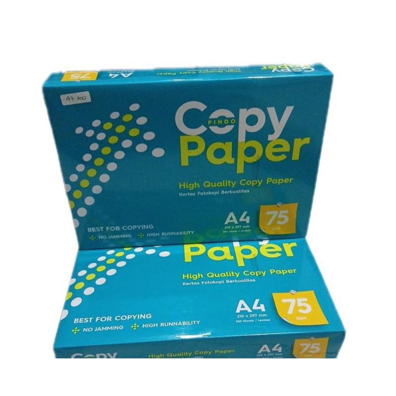 

Kertas Copy Paper A4 High Quality Copy Paper 75 gram Stationery 500 lembar