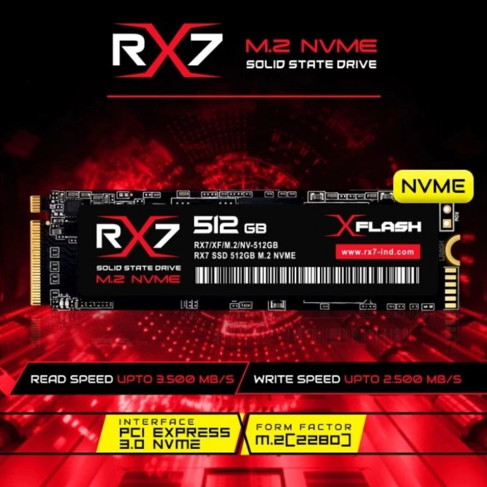 SSD M.2 NVME RX7 512GB