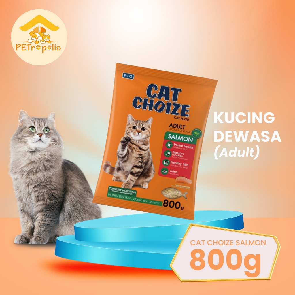 MAKANAN KUCING CAT CHOIZE ADULT SALMON 800 Gram - Salmon 800gr