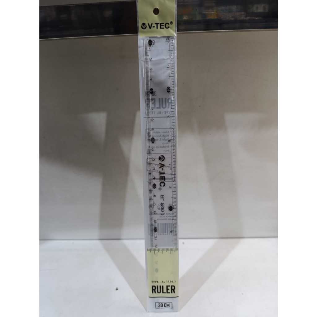 

V-Tec Penggaris Transparan 30 CM RL 1130.1