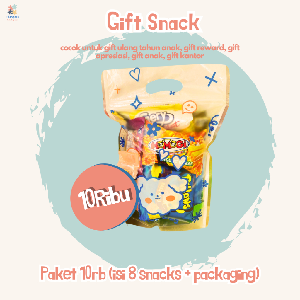 

Gift snack mini gift hadiah snack ulang tahun tanpa minimal order paket 10rb free kertas ucapan