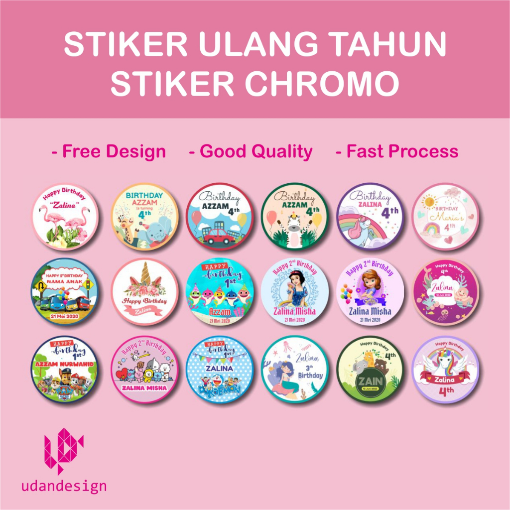 

Sticker Ulang Tahun Anak Bulat