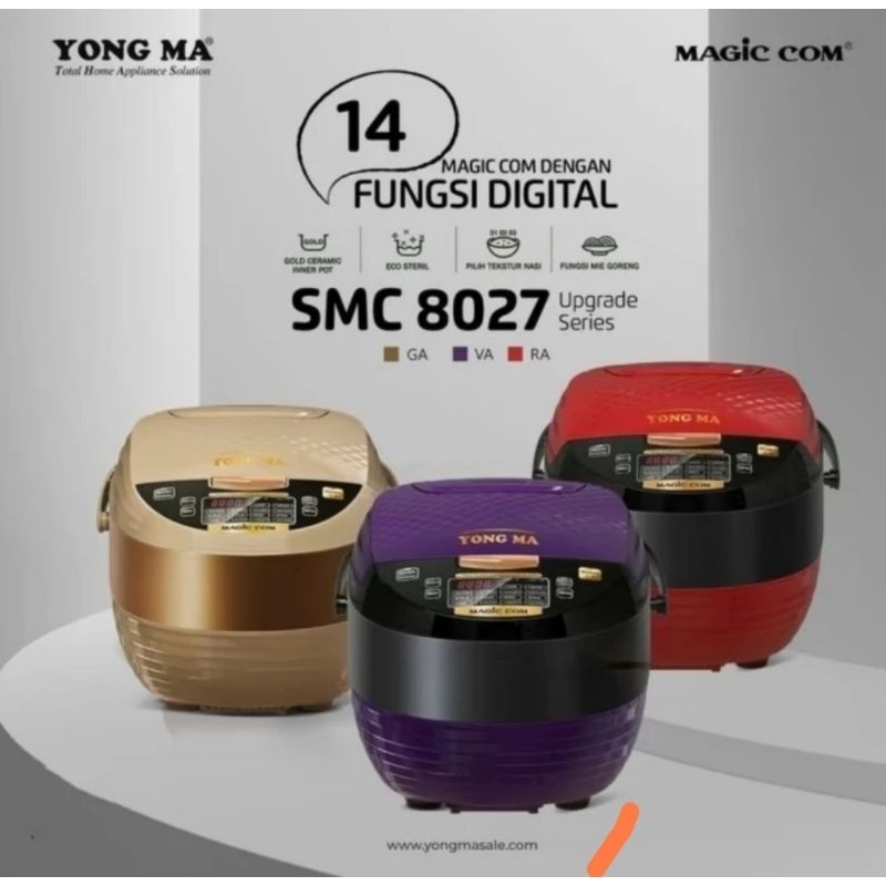 YONG MA Magic Com 2 Liter SMC 8027  Upgrade - New 8027 Gold