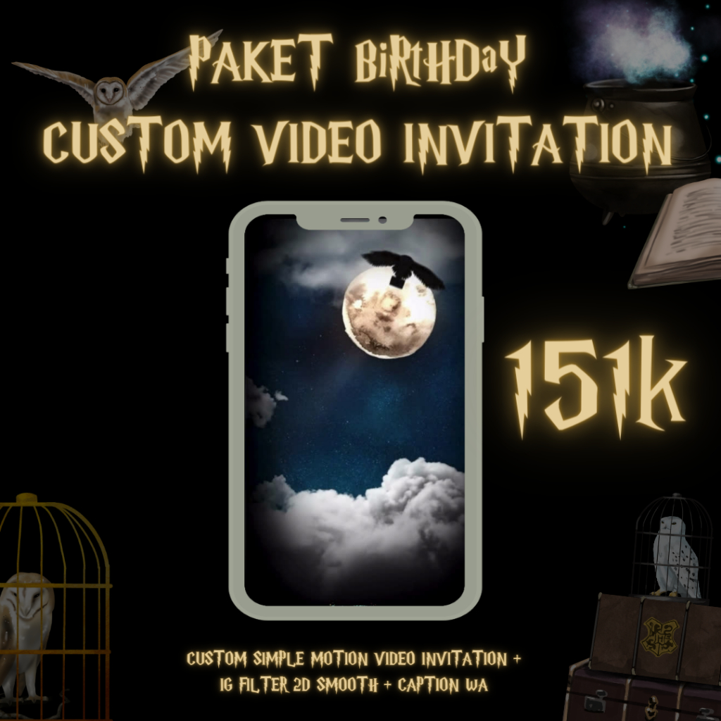 VIDEO UNDANGAN ULANG TAHUN PREMIUM - Desain Undangan Digital