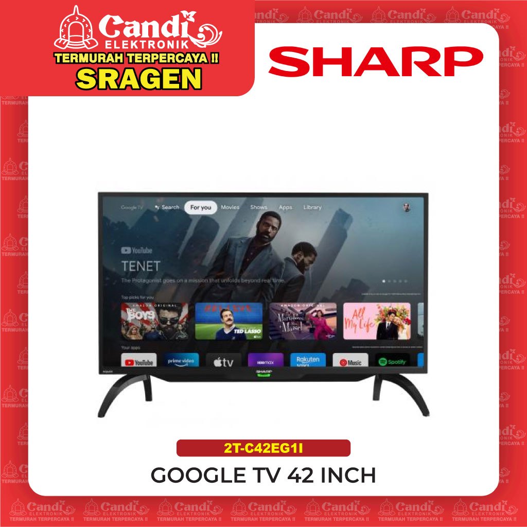 SHARP Google Tv Led 42 Inch Full HD - 2T-C42EG1I