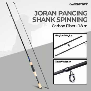 TaffSPORT Joran Pancing Shank Spinning Carbon Fiber 1.8M - TM0156 | Tongkat Multi Layer Kuat Kokoh T