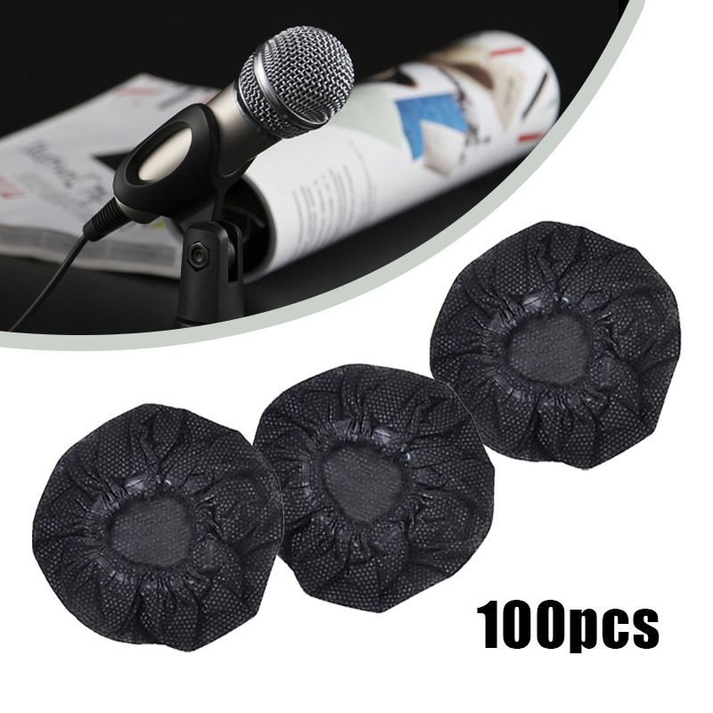 Sarung Penutup Mic 100pcs Cover Mic Sarung Mic Pelindung Mic Pembungkus Mic Mikrofon