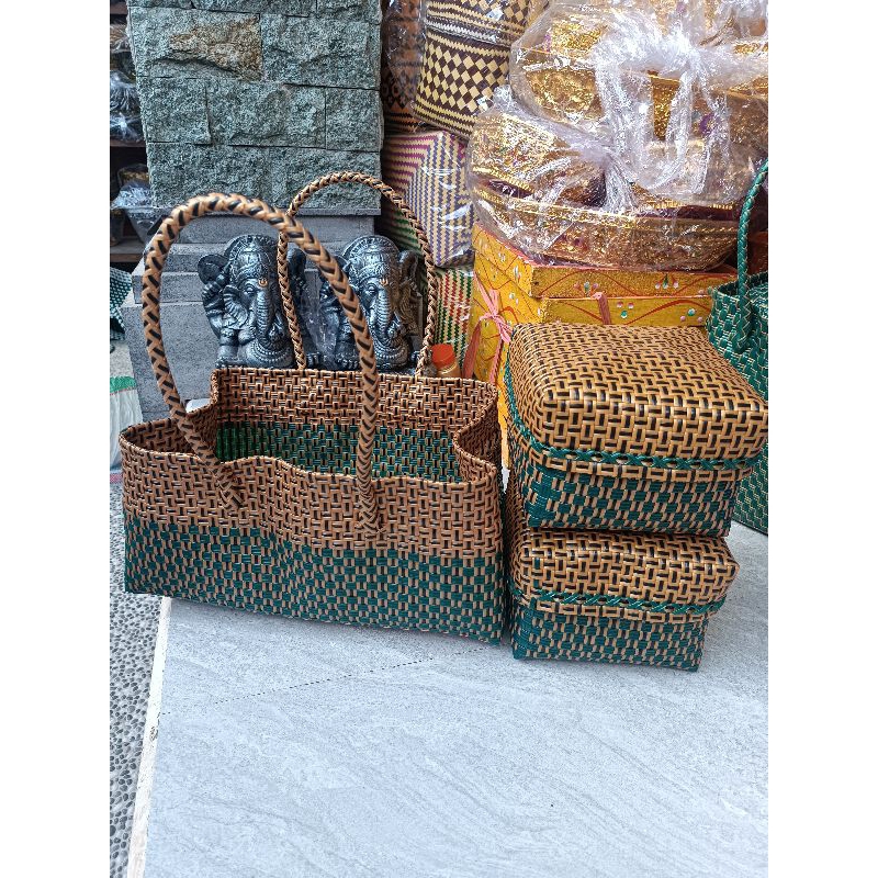 Set Keben Tas Jali Isi 2 Bahan Tebal terlaris