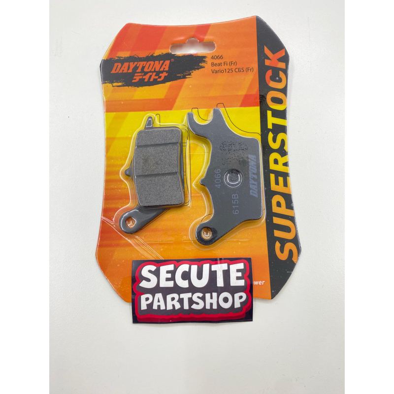 Kampas rem depan cakram discpad racing daytona vario cbs, beat fi, spacy, vario 125 100% original Da