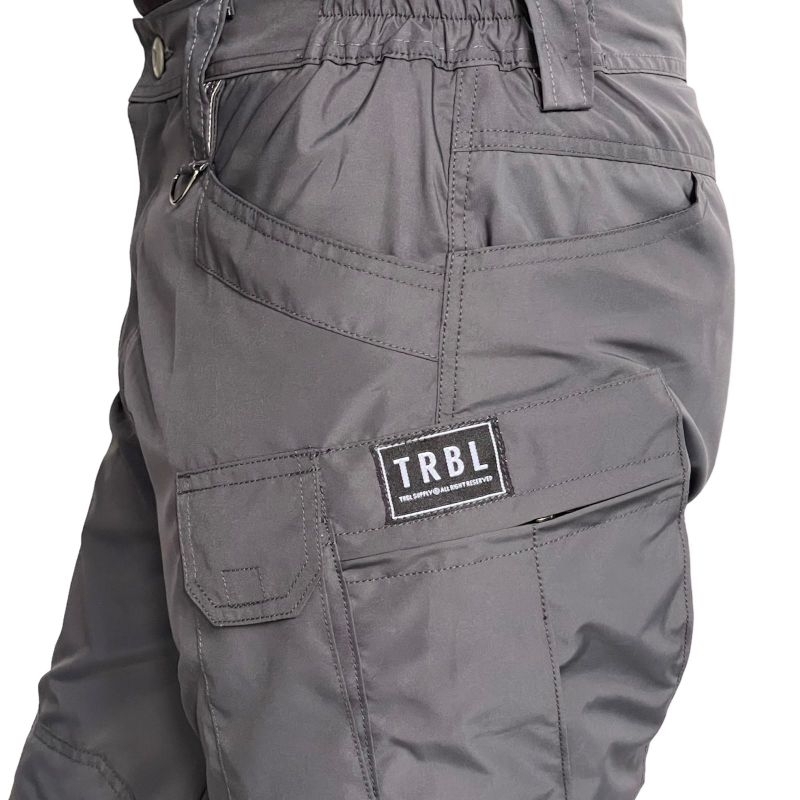 Celana Cargo Panjang Tactical Pria TRBL - Taslan Abu Quickdry Anti Air