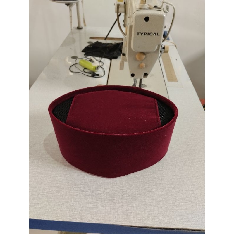 Peci Merah Songkok Merah Maroon Tinggi 9cm 10cm