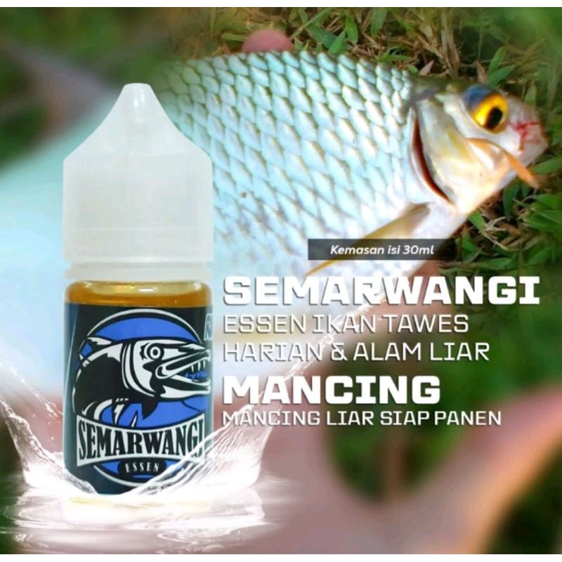 0SEMARWANGI Essen Ikan Tawes Mancing Harian Liar 30ml - Essen Umpan Ikan Tawes dikolam, Sungai, Wadu