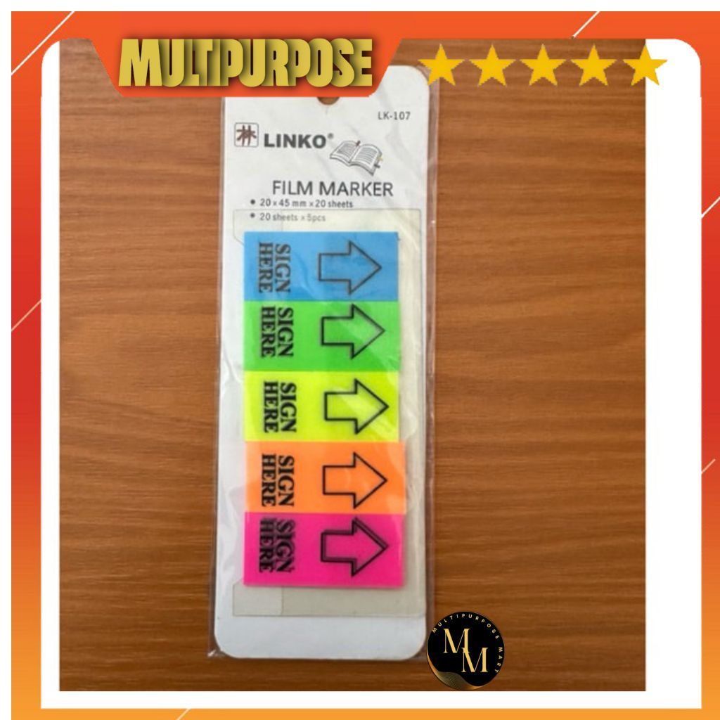 

LINKO LK-107 SIGN HERE /STICK NOTE/STICKY /NOTES TEMPEL