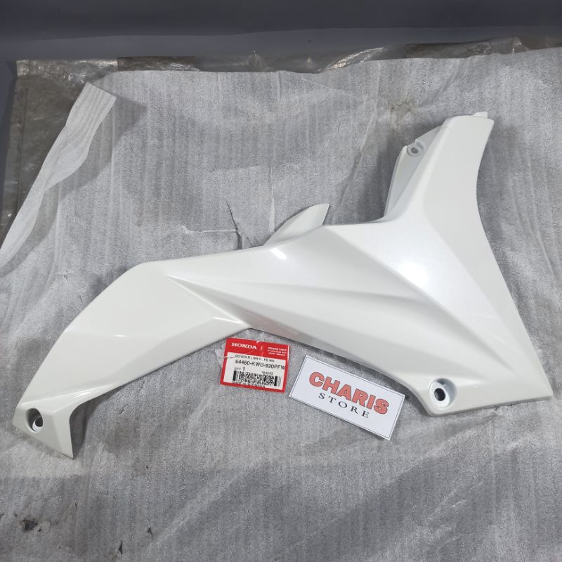 64460-KWB-920PFW Cover sayap bagian bawah kanan Blade 110 lama warna putih Asli Original AHM
