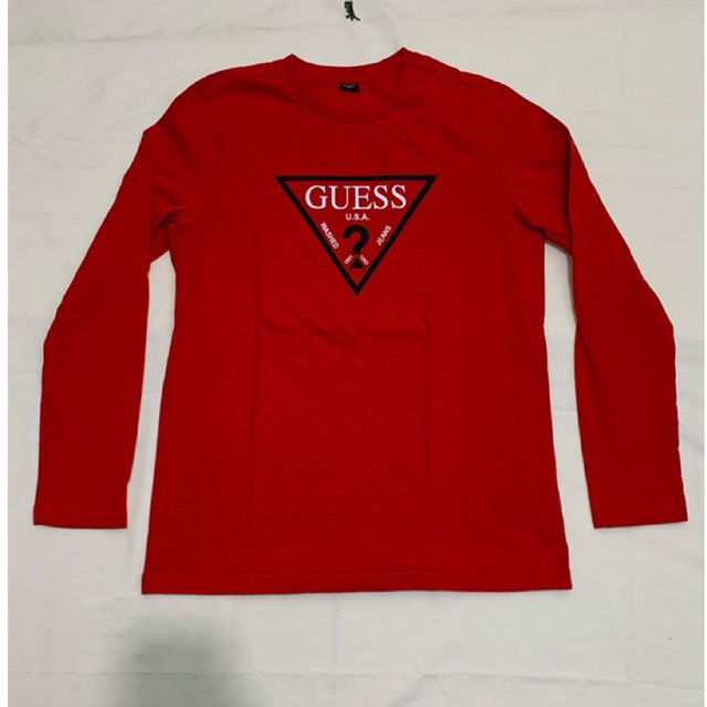 GUESS ORANGE LONGSLEEVE/KAOS LENGAN PANJANG SECOND ORIGINAL