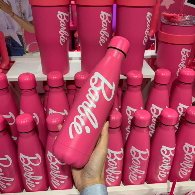 Miniso x Barbie stainless steel bottle baseball 500ml / botol minum anti panas / termos miniso / tum