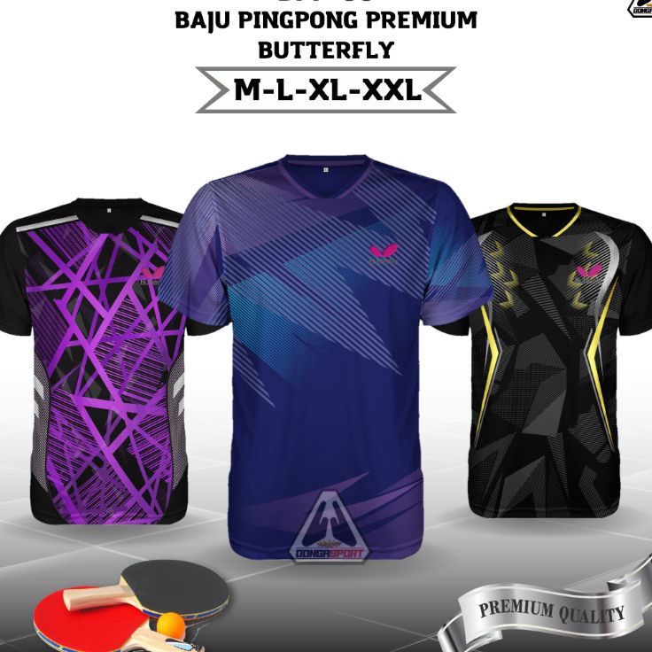 Diskon Promo BPP6 BUTT BAJU PINGPONG PREMIUM BAJU TENIS MEJA KAOS PINGPONG JERSEY TENIS MEJA PRINT N