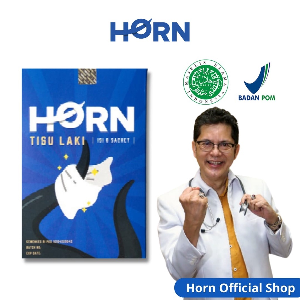 HORN Tisunya Laki-laki by Dr.Boyke untuk tahan lama tanpa kebas ASLI Original - Bukan seperti tisu m