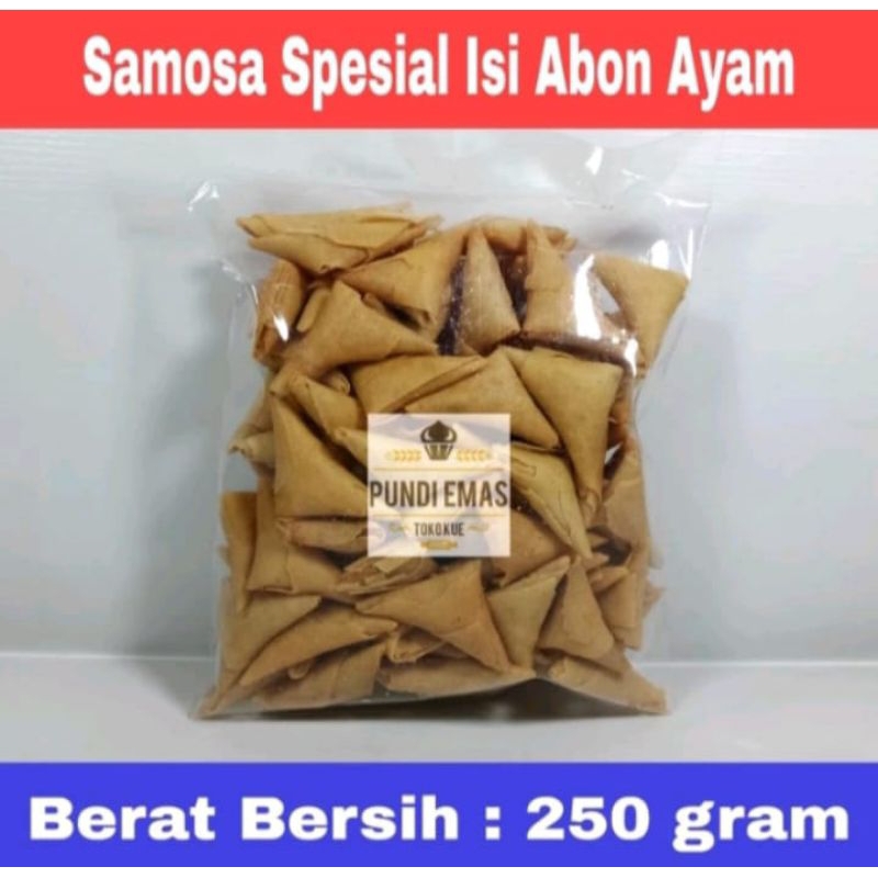 

samosa spesial isi abon ayam
