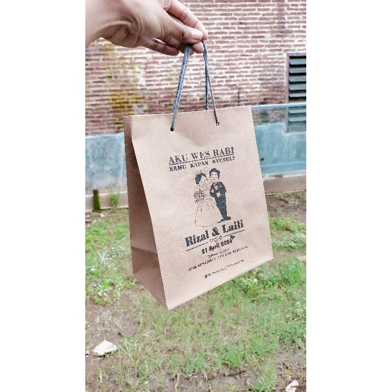 

paperbag CUSTOM uk 20x10x30 || Paperbag Sarung