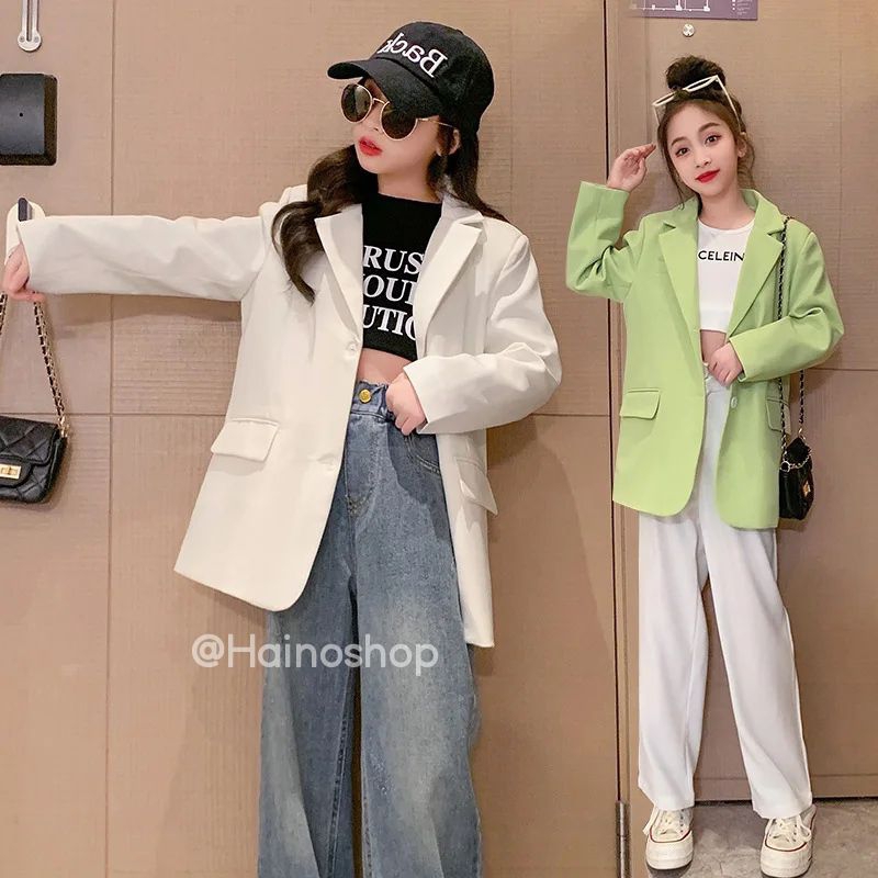 HAINOS Jas Anak Perempuan Casual / Blazer Anak Perempuan