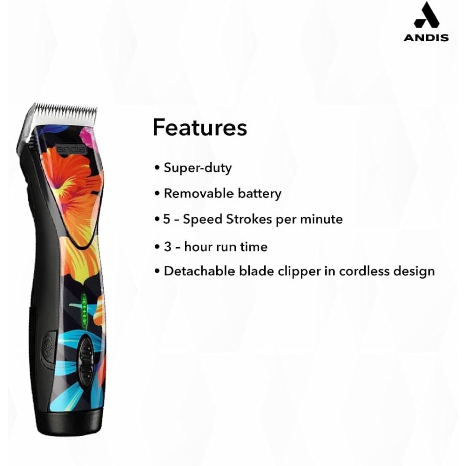 Andis Clipper Cordless Pulse ZR II Super Professional Pet Clipper ORI