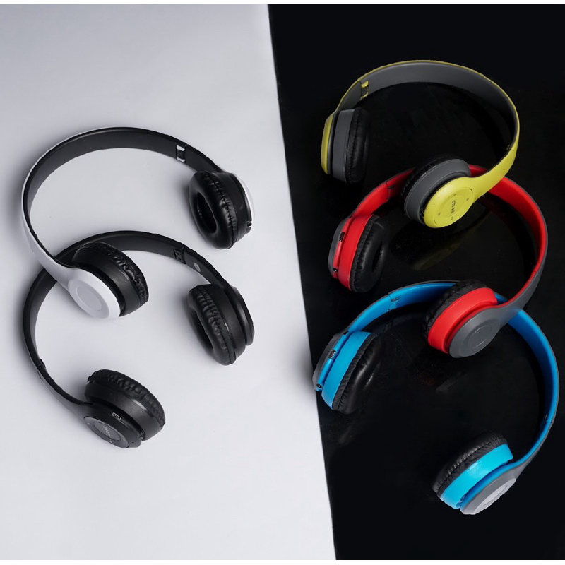 HEADSET BLUETOOTH P47 PURE BASS - EARPHONE BLUETOOTH BANDO P47 WIRELESS