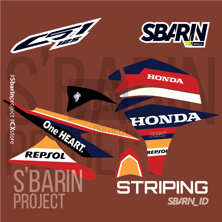 Striping Honda CS1 MotoGP 2024 I Sbarin Project